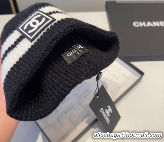 Cheap Price Chanel Knit Hat CH010528 Black 2026