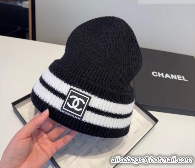 Cheap Price Chanel Knit Hat CH010528 Black 2026