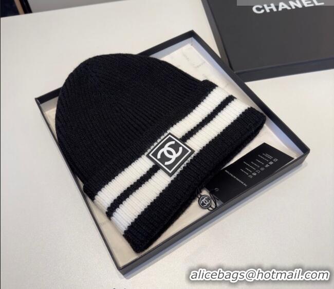Cheap Price Chanel Knit Hat CH010528 Black 2026