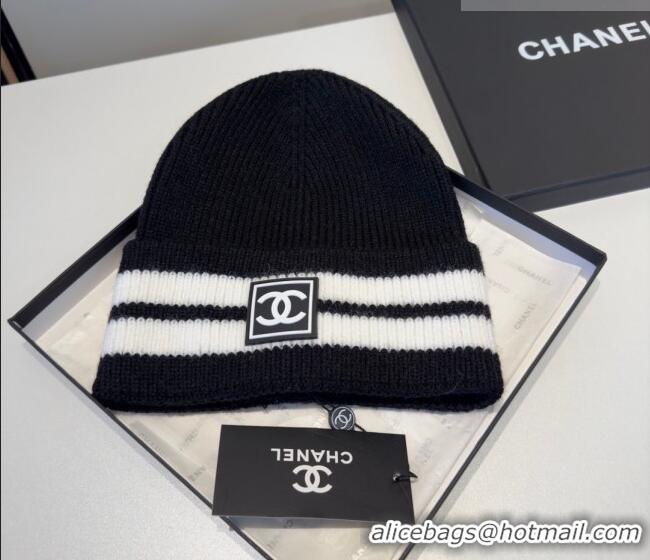 Cheap Price Chanel Knit Hat CH010528 Black 2026