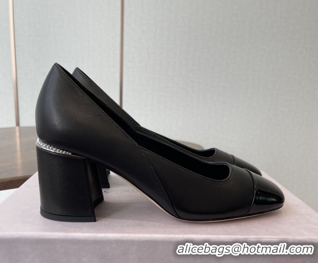 Grade Quality Jimmy Choo Jenson 65 Pumps in Nappa & Patent Leather Black 5111746