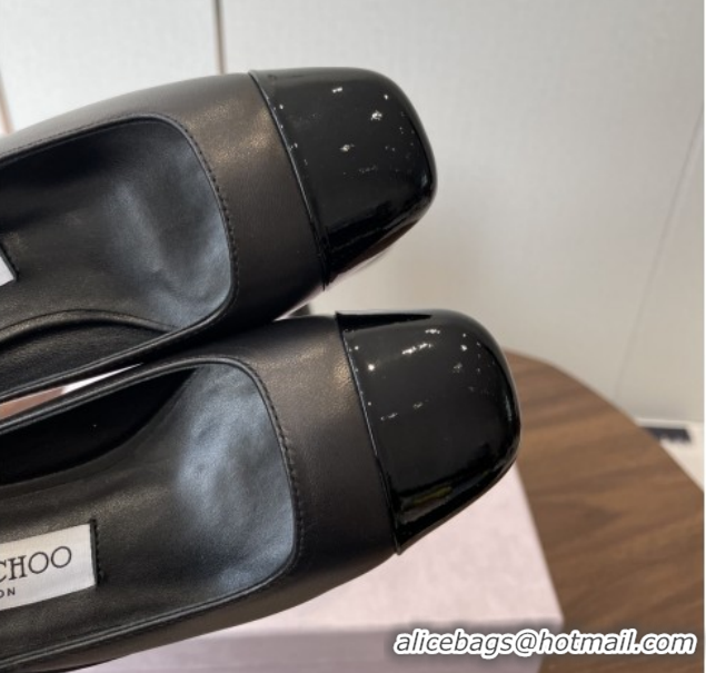 Grade Quality Jimmy Choo Jenson 65 Pumps in Nappa & Patent Leather Black 5111746