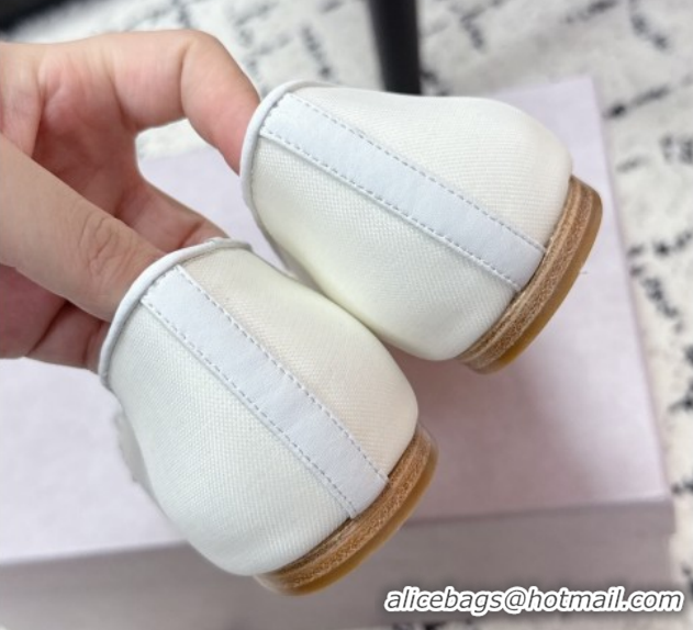 Top Grade Jimmy Choo Love Ballerinas Flat in Mesh and Strass White 1210106