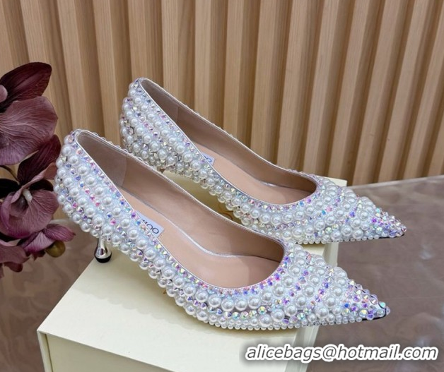 Popular Style Jimmy Choo Ixia Pumps 6.5cm in Strass and Pearls Multicolor 1210145 2026