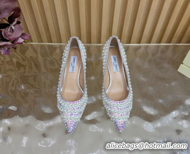 Popular Style Jimmy Choo Ixia Pumps 6.5cm in Strass and Pearls Multicolor 1210145 2026