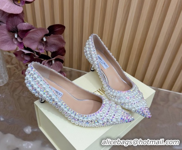 Popular Style Jimmy Choo Ixia Pumps 6.5cm in Strass and Pearls Multicolor 1210145 2026