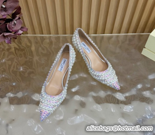 Popular Style Jimmy Choo Ixia Pumps 6.5cm in Strass and Pearls Multicolor 1210145 2026