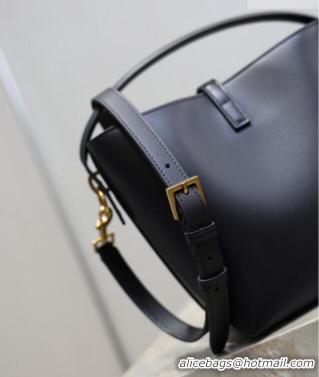Buy Discount Saint Laurent Le 37 Small Bucket bag in Shiny Leather 749036 Navy Blue 2026