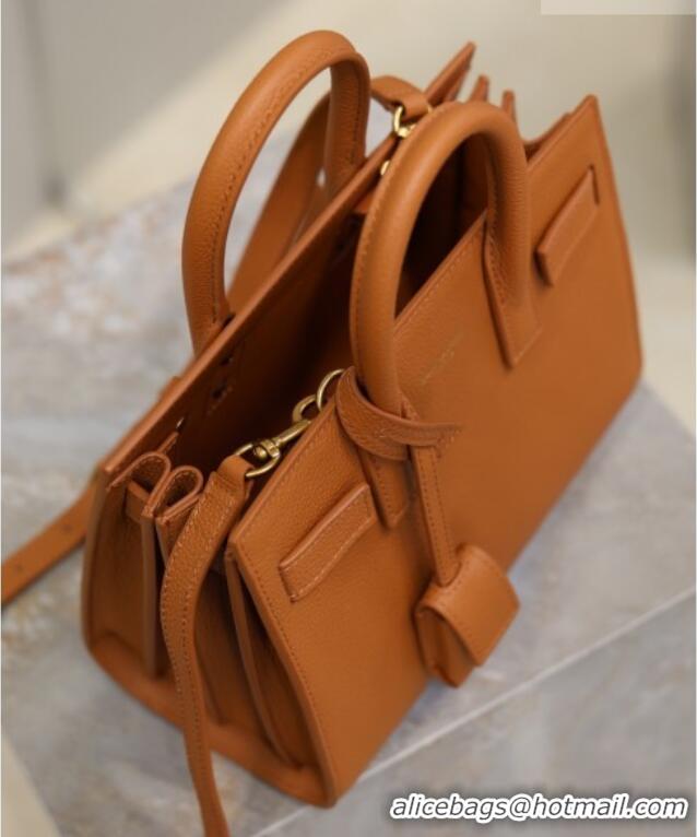 Grade Design Saint Laurent Sac De Jour Nano Tote bag in Grained Calfskin 717440 Brown 2026