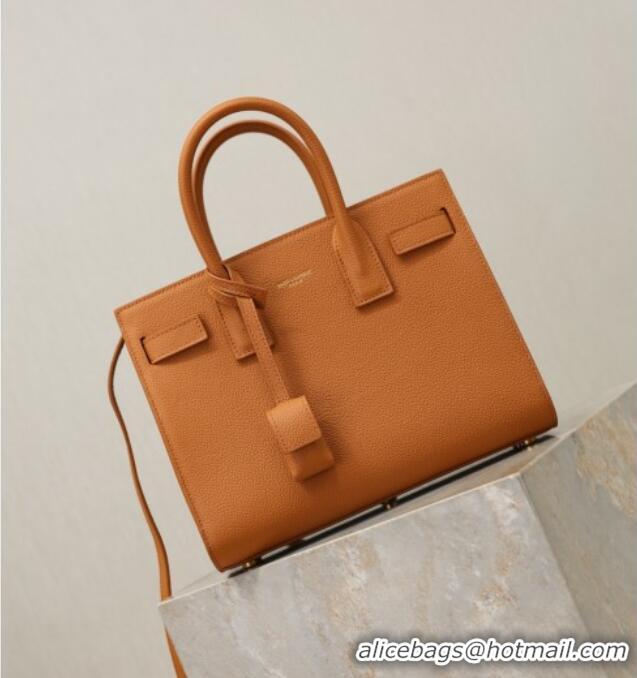 Grade Design Saint Laurent Sac De Jour Baby Tote bag in Grained Leather 421863/477477 Brown 2026