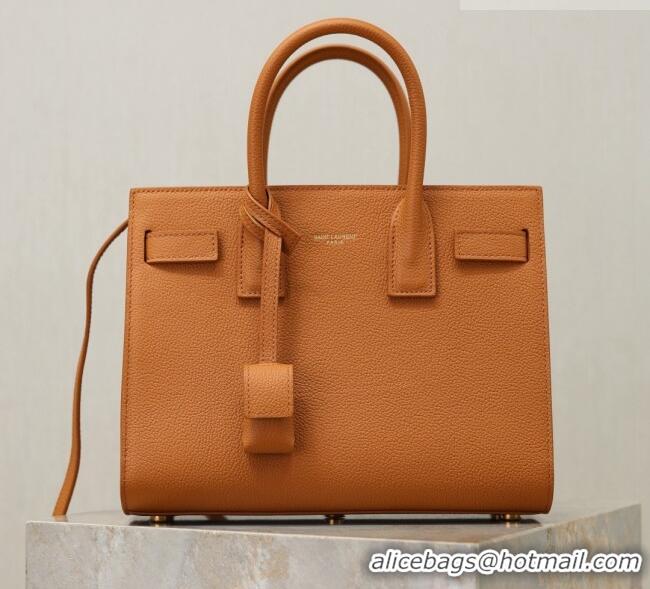 Grade Design Saint Laurent Sac De Jour Baby Tote bag in Grained Leather 421863/477477 Brown 2026