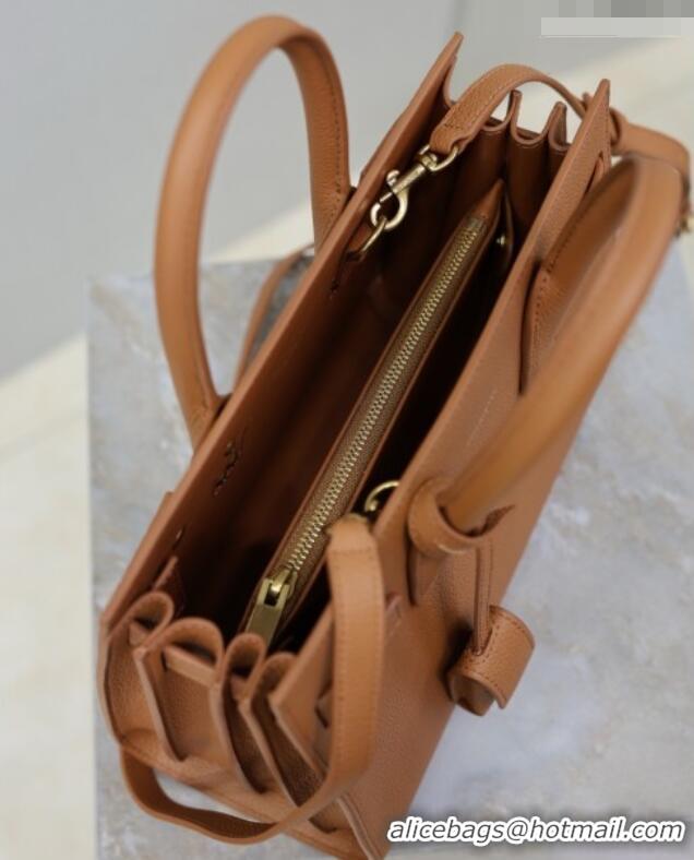Grade Design Saint Laurent Sac De Jour Baby Tote bag in Grained Leather 421863/477477 Brown 2026