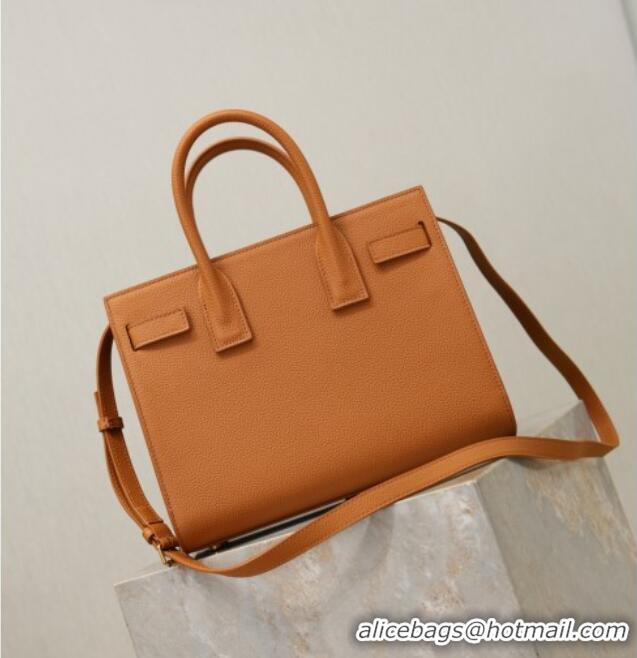 Grade Design Saint Laurent Sac De Jour Baby Tote bag in Grained Leather 421863/477477 Brown 2026