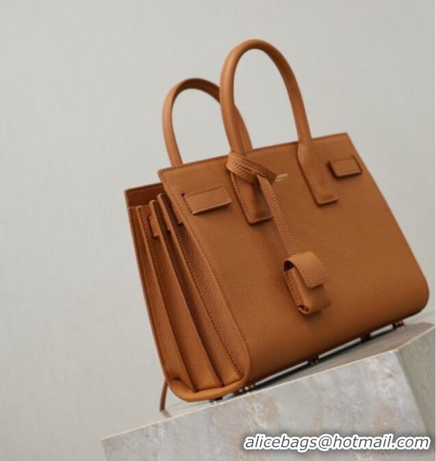 Grade Design Saint Laurent Sac De Jour Baby Tote bag in Grained Leather 421863/477477 Brown 2026