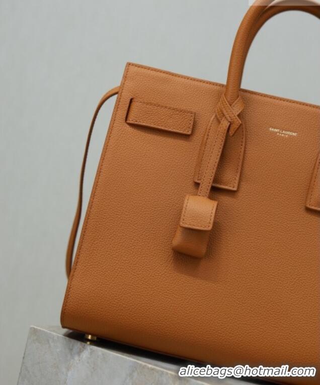 Best Price Saint Laurent Sac De Jour Small Tote bag in Grained Leather 378299 Brown 2026