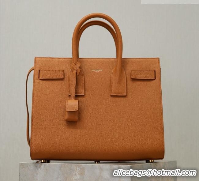 Best Price Saint Laurent Sac De Jour Small Tote bag in Grained Leather 378299 Brown 2026