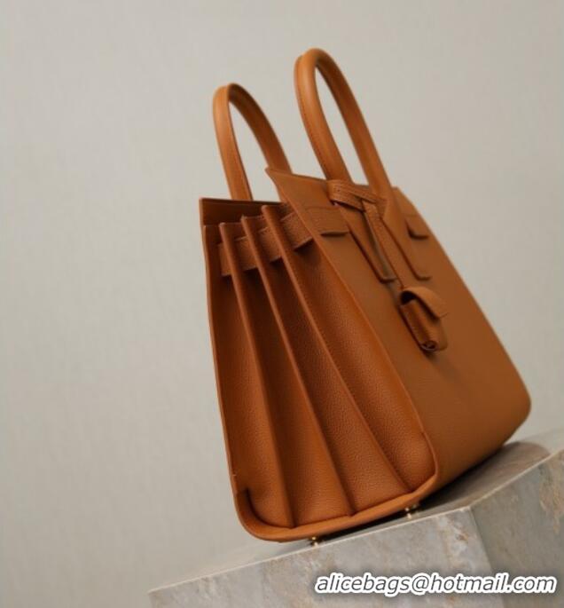 Best Price Saint Laurent Sac De Jour Small Tote bag in Grained Leather 378299 Brown 2026
