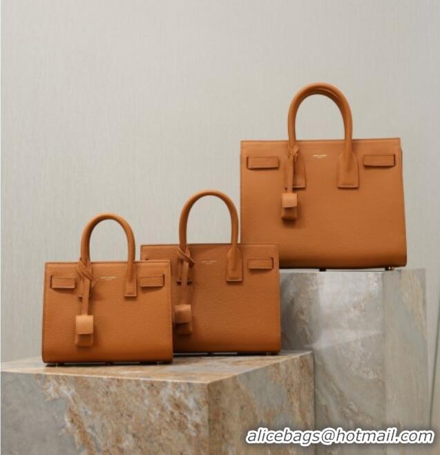 Best Price Saint Laurent Sac De Jour Small Tote bag in Grained Leather 378299 Brown 2026