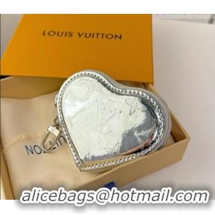 Grade Cheap Louis Vuitton Heart Coin Purse M26575 Silver 2026