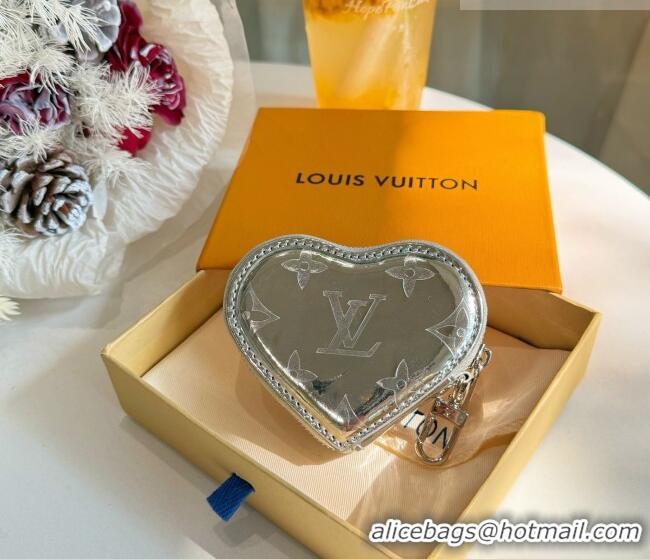 Grade Cheap Louis Vuitton Heart Coin Purse M26575 Silver 2026