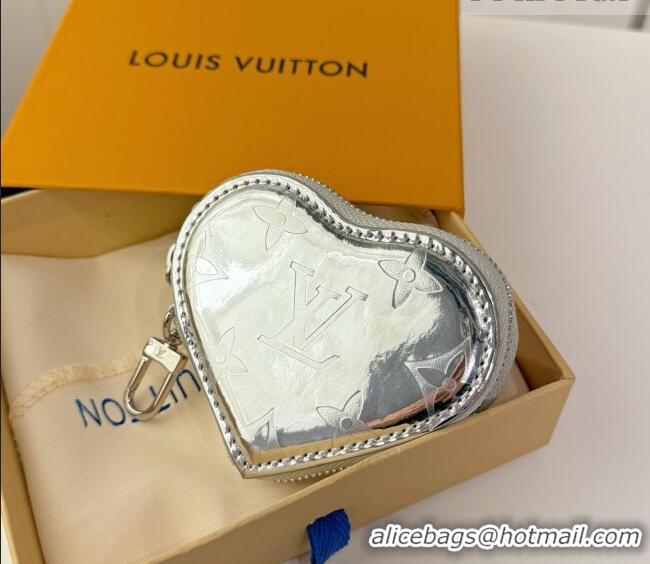 Grade Cheap Louis Vuitton Heart Coin Purse M26575 Silver 2026