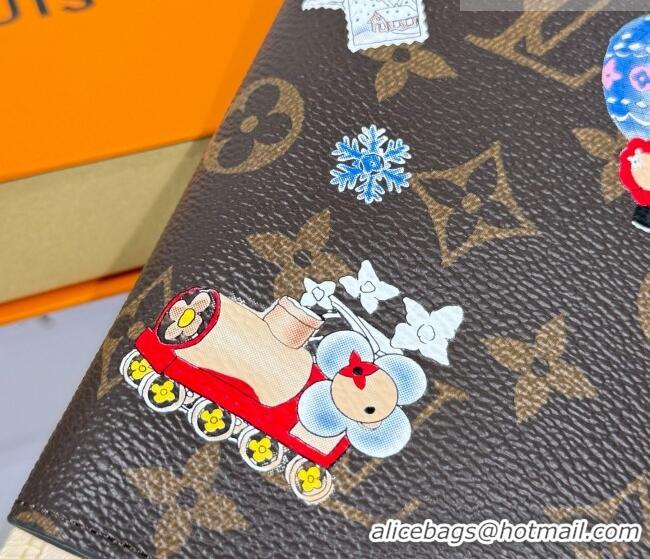 Big Discount Louis Vuitton Passport Cover Vivienne/Monogram Blue Frost M15320 2026