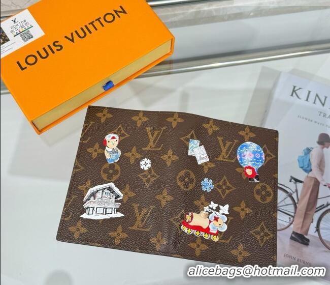 Big Discount Louis Vuitton Passport Cover Vivienne/Monogram Blue Frost M15320 2026
