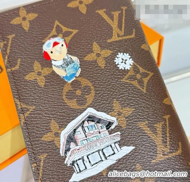 Big Discount Louis Vuitton Passport Cover Vivienne/Monogram Blue Frost M15320 2026