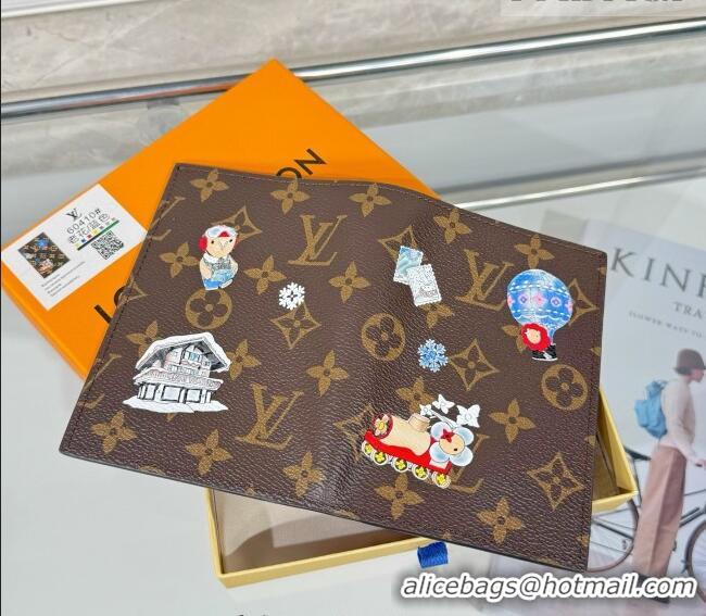 Big Discount Louis Vuitton Passport Cover Vivienne/Monogram Blue Frost M15320 2026