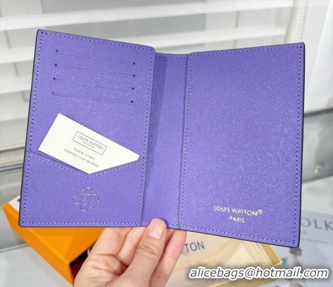 Big Discount Louis Vuitton Passport Cover Vivienne/Monogram Blue Frost M15320 2026