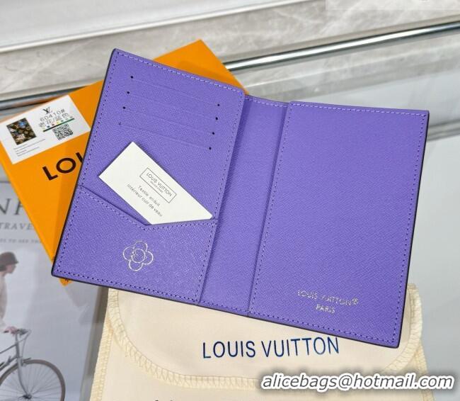 Big Discount Louis Vuitton Passport Cover Vivienne/Monogram Blue Frost M15320 2026