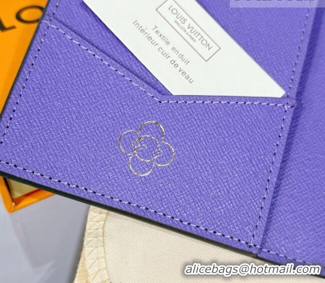Big Discount Louis Vuitton Passport Cover Vivienne/Monogram Blue Frost M15320 2026