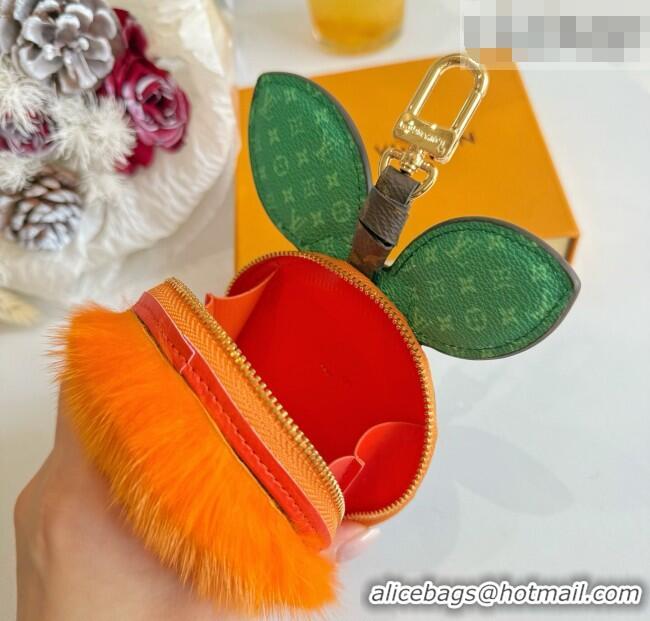 Discount Louis Vuitton LV Clementine Pouch Bag Charm M03221 Orange 2026
