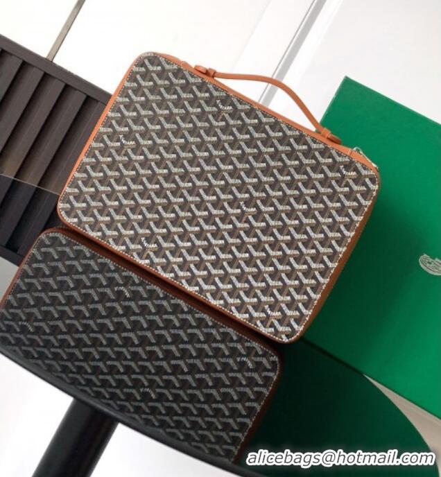 Best Quality Goyard Compagnon Universel A4 8065 Black And Brown 2025