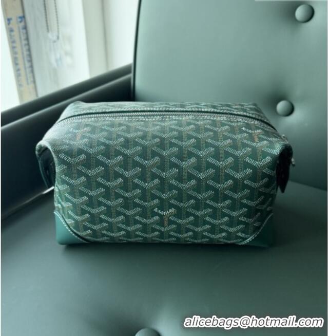 Buy Discount Goyard Bowling 25 Toiletry Bag With Strap 020216 Green 2025