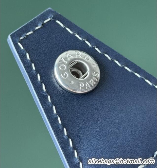 Luxury Cheap Goyard Bowling 25 Toiletry Bag With Strap 020216 Navy Blue 2025