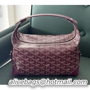 Discount Goyard Bowling 25 Toiletry Bag With Strap 020216 Burgundy 2025