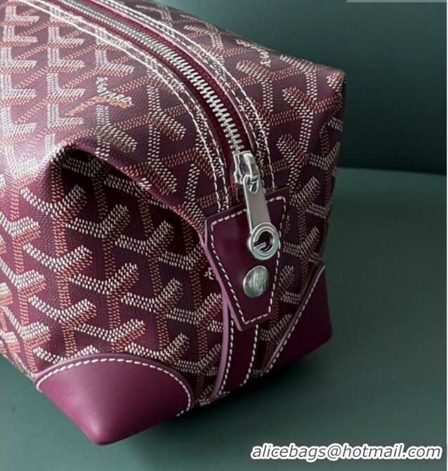 Discount Goyard Bowling 25 Toiletry Bag With Strap 020216 Burgundy 2025
