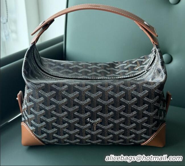Top Grade Goyard Bowling 25 Toiletry Bag With Strap 020216 Black And Brown 2025