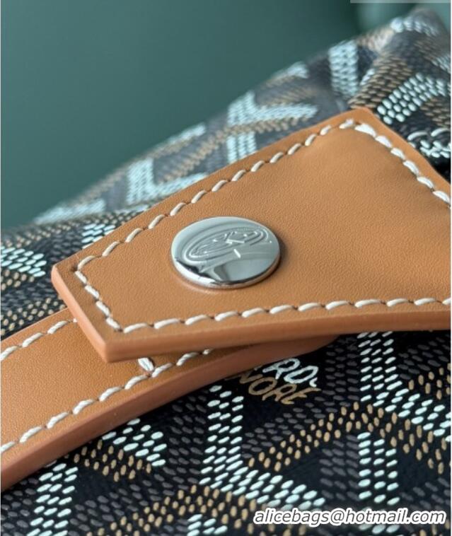 Top Grade Goyard Bowling 25 Toiletry Bag With Strap 020216 Black And Brown 2025