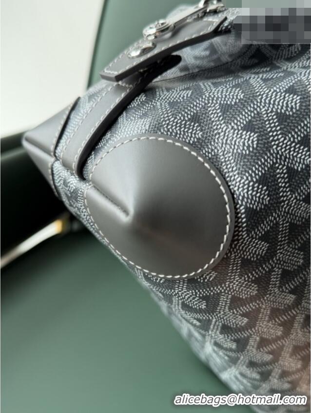 Top Design Goyard Bowling 25 Toiletry Bag With Strap 020216 Grey 2025