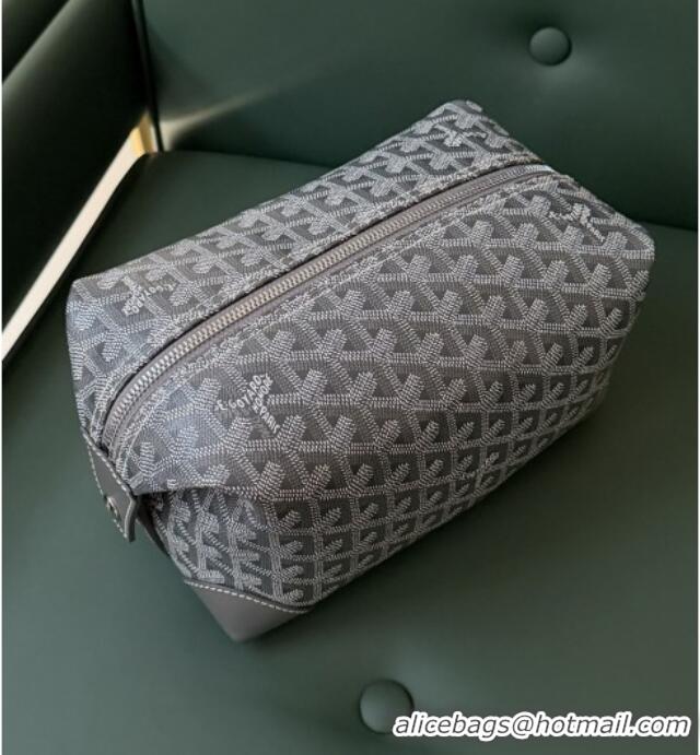 Top Design Goyard Bowling 25 Toiletry Bag With Strap 020216 Grey 2025