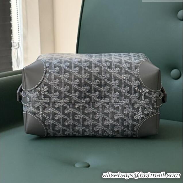 Top Design Goyard Bowling 25 Toiletry Bag With Strap 020216 Grey 2025