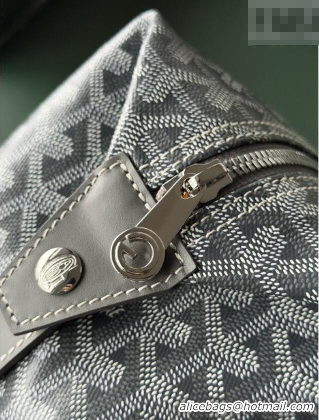 Top Design Goyard Bowling 25 Toiletry Bag With Strap 020216 Grey 2025
