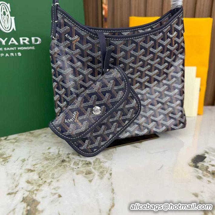 Buy Fashionable Goyard Boheme Mini Hobo Bag G4592 Navy Blue
