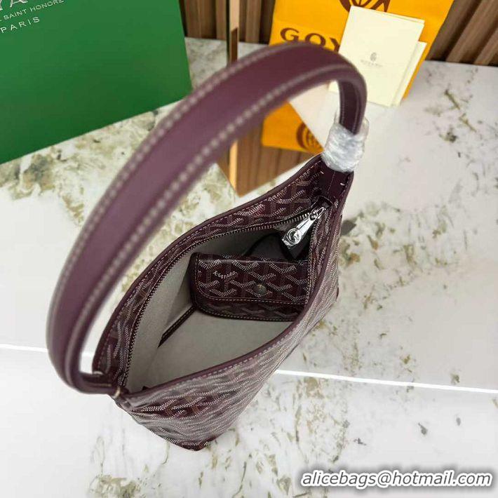 Luxury Cheap Goyard Boheme Mini Hobo Bag G4592 Burgundy