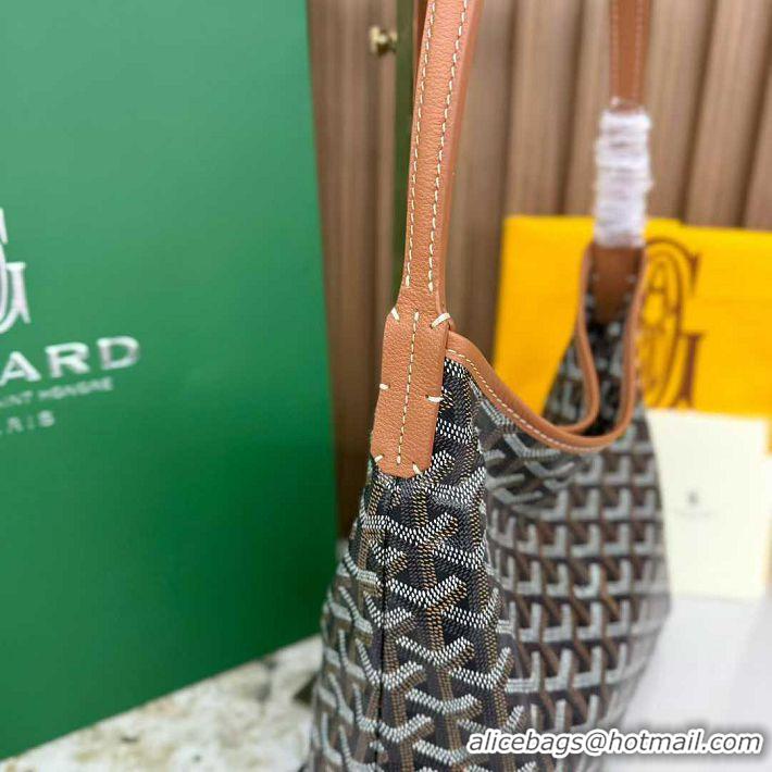 Traditional Discount Goyard Boheme Mini Hobo Bag G4592 Black And Tan