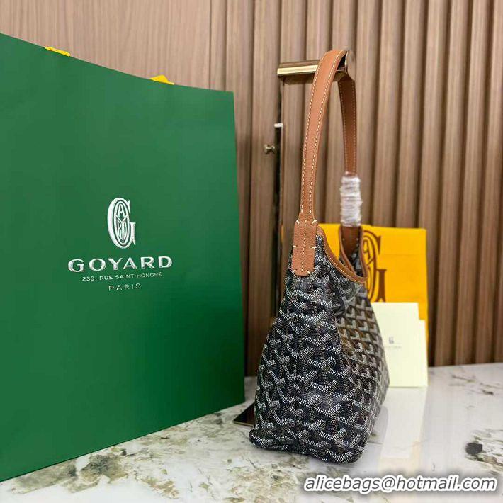 Traditional Discount Goyard Boheme Mini Hobo Bag G4592 Black And Tan