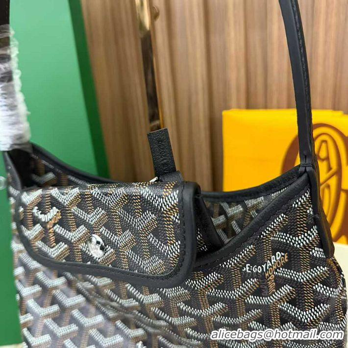 Luxury Cheap Goyard Boheme Mini Hobo Bag G4592 Black