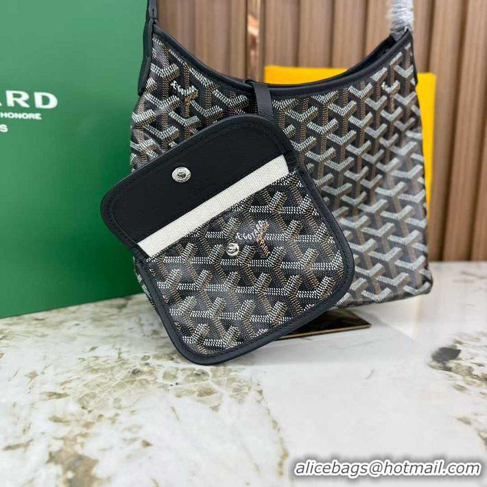 Luxury Cheap Goyard Boheme Mini Hobo Bag G4592 Black